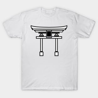 torii gate (white) T-Shirt